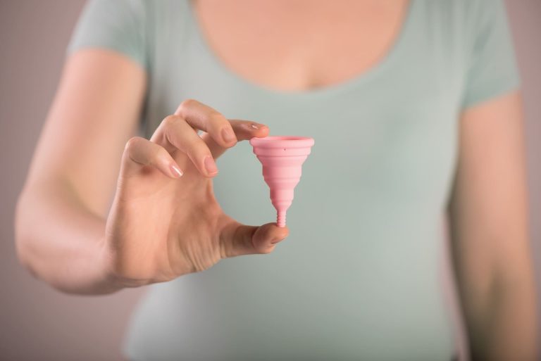 El uso de una copa menstrual